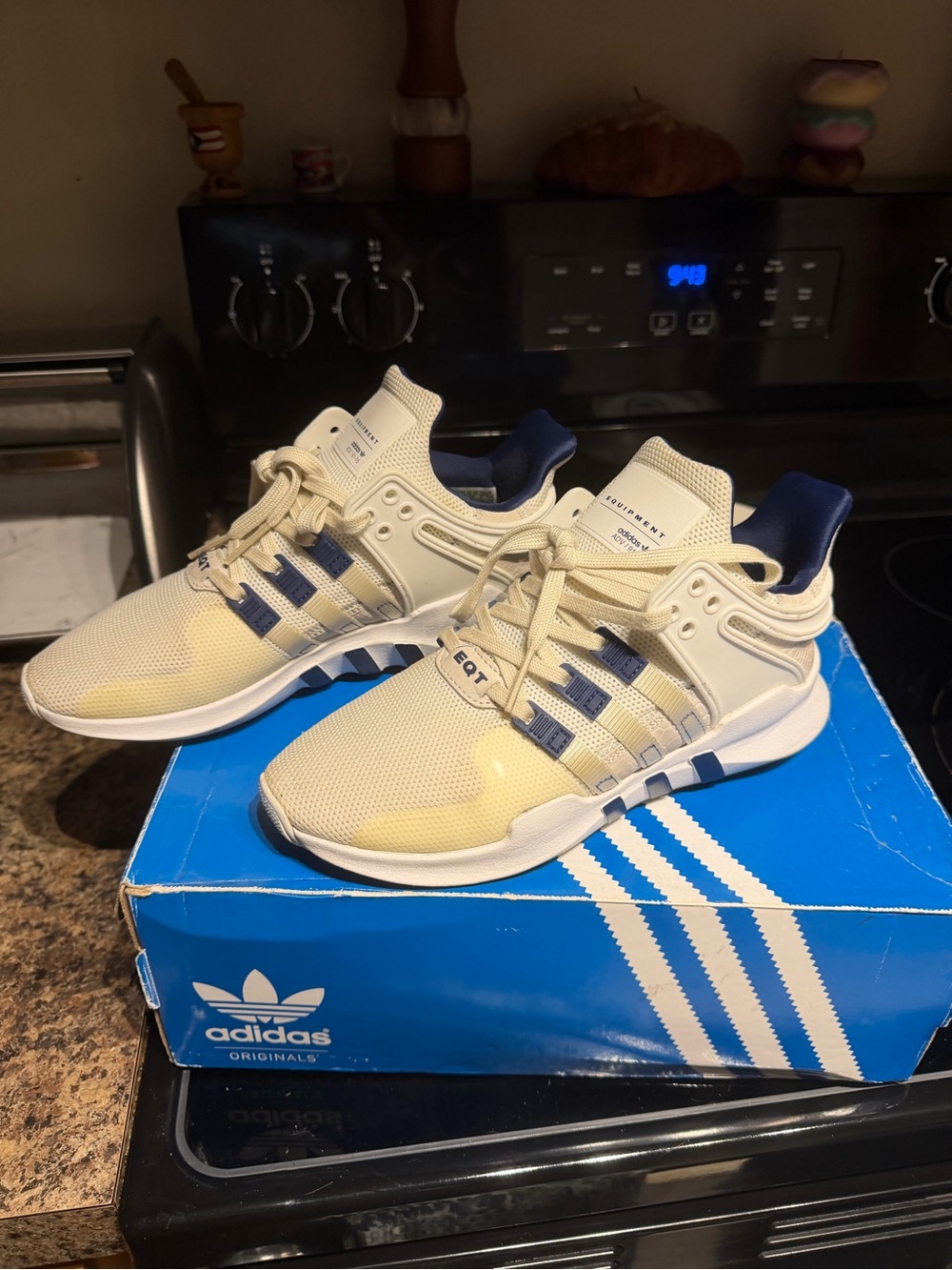 adidas EQT Support ADV Snake J White with Green & Blue Accents